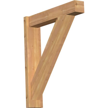 Ekena Millwork Traditional Block Smooth Outlooker, Western Red Cedar, 5 1/2"W x 26"D x 30"H OUT06X26X30TRA05SWR